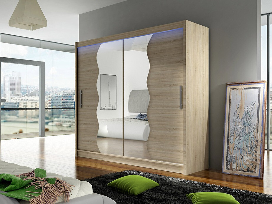 Kledingkast Closico 125 (Sonoma eik)