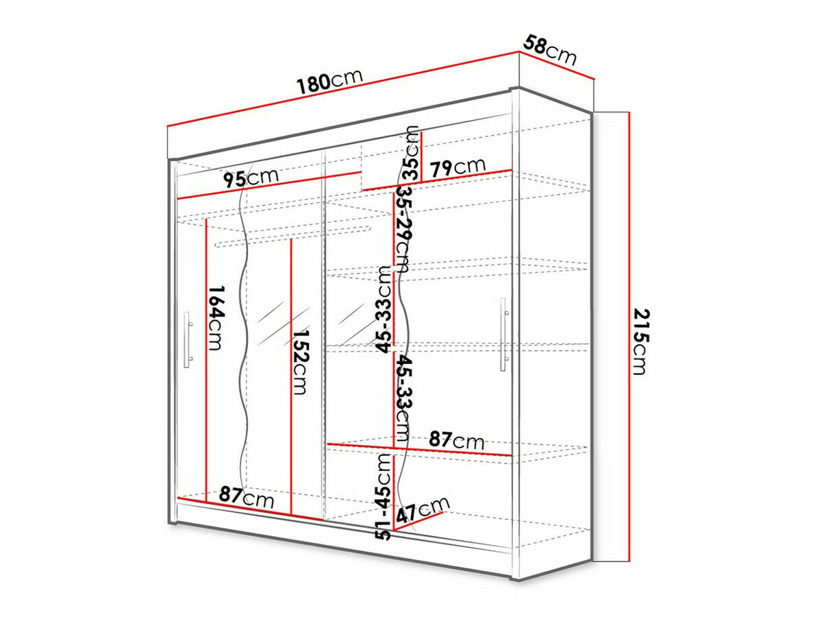 Kledingkast Closico 125 (Sonoma eik)