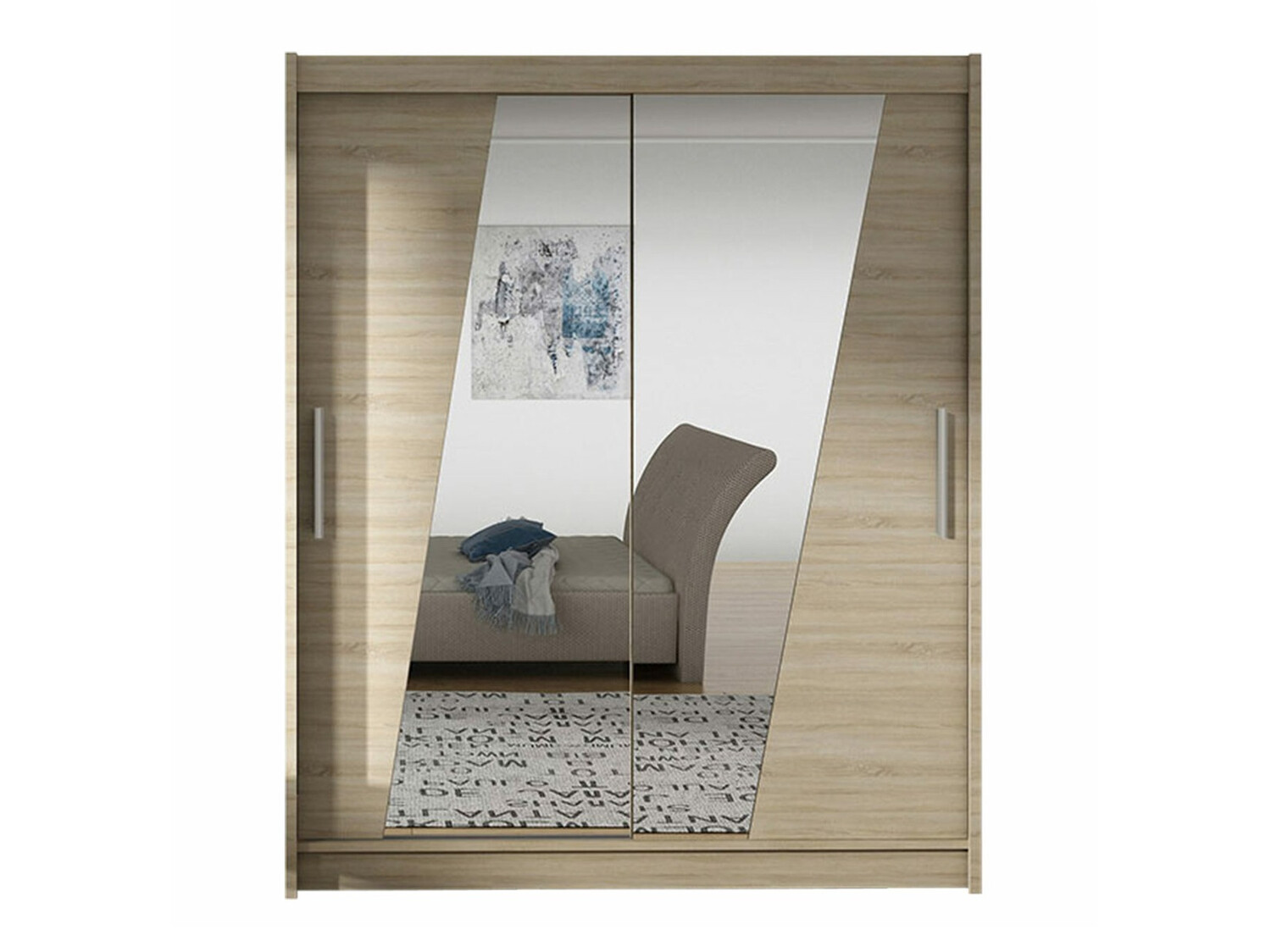 Kledingkast Closico 155 (Sonoma eik)