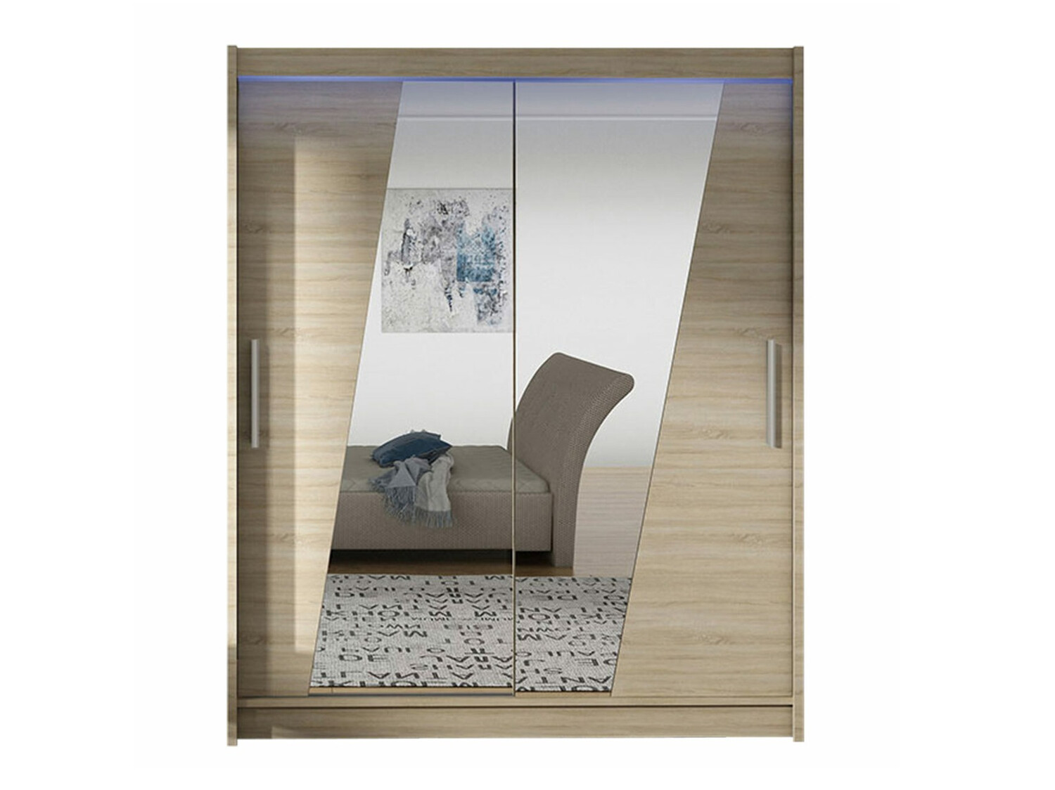 Kledingkast Closico 155 (Sonoma eik)