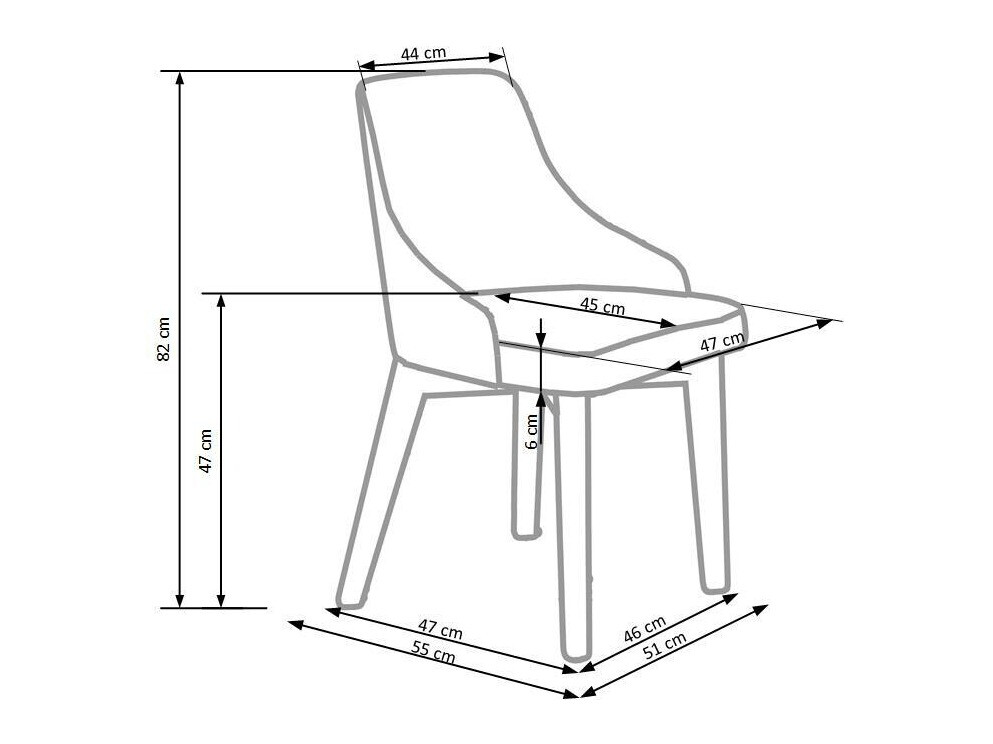 Stoel Houston 577 (Grijs + Sonoma eik)