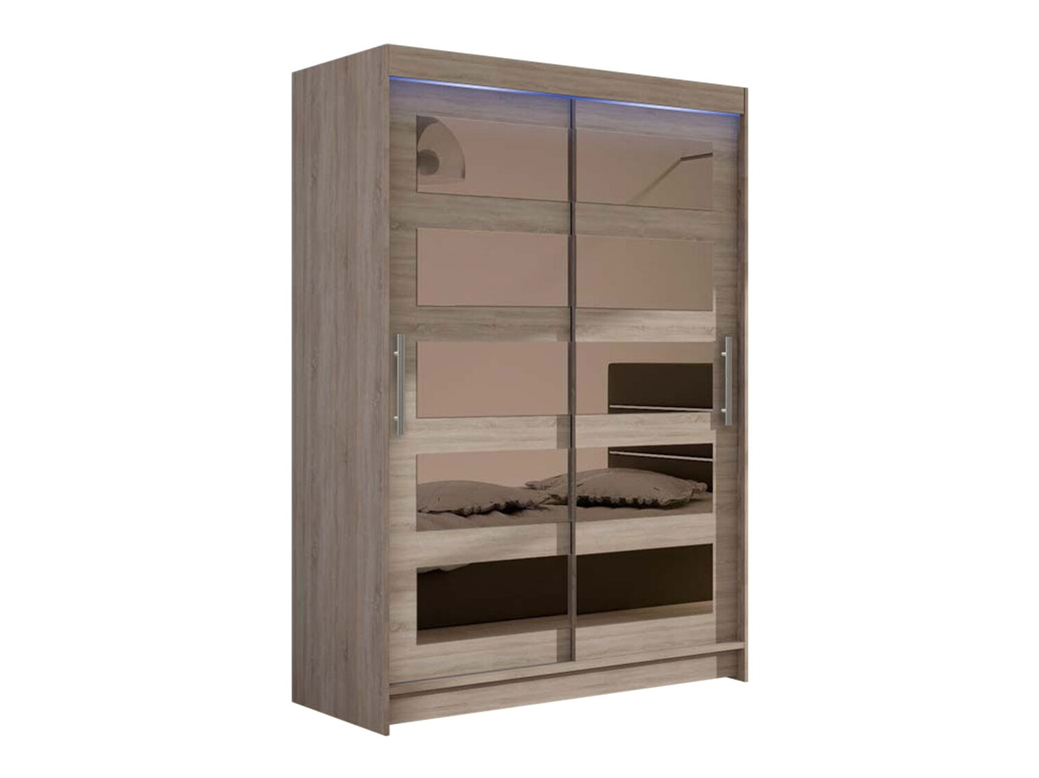 Kledingkast Closico Pacron IV (Truffel eiken)