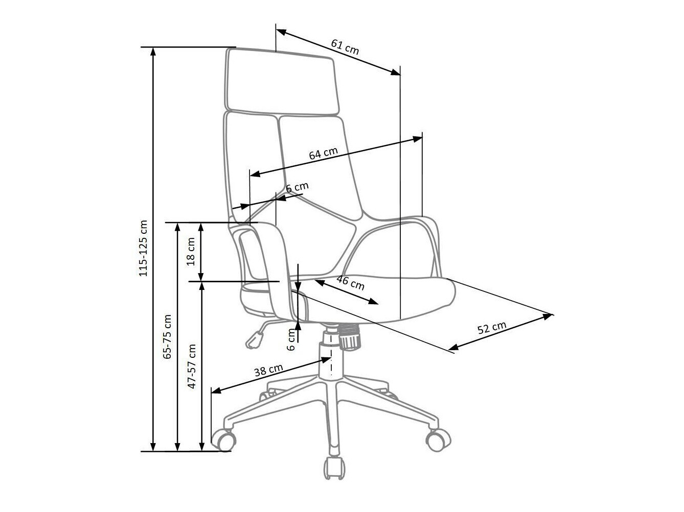 Bureaustoel Houston 1201