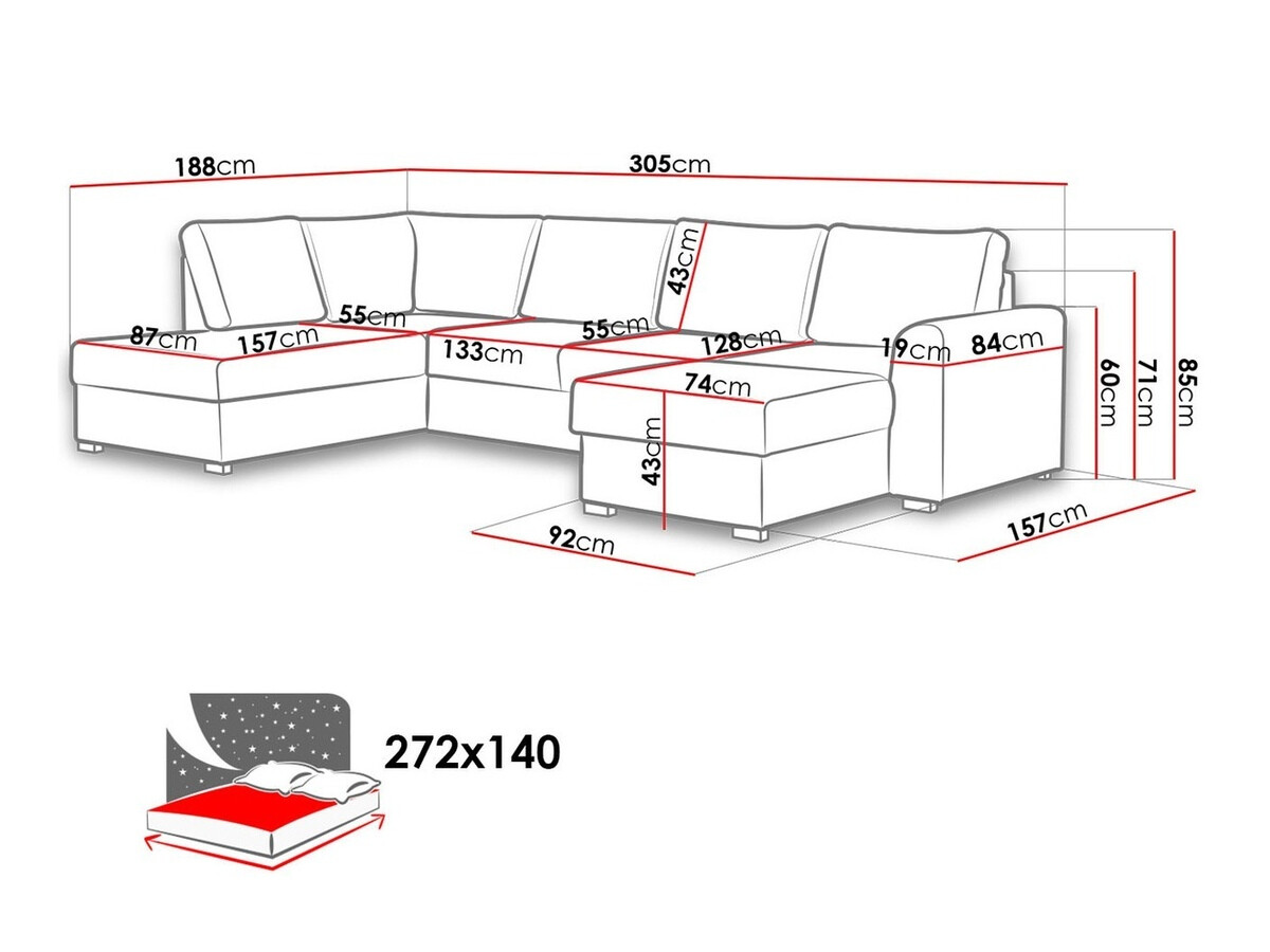 Hoekbank Comfivo 261 (Abriamo 04)
