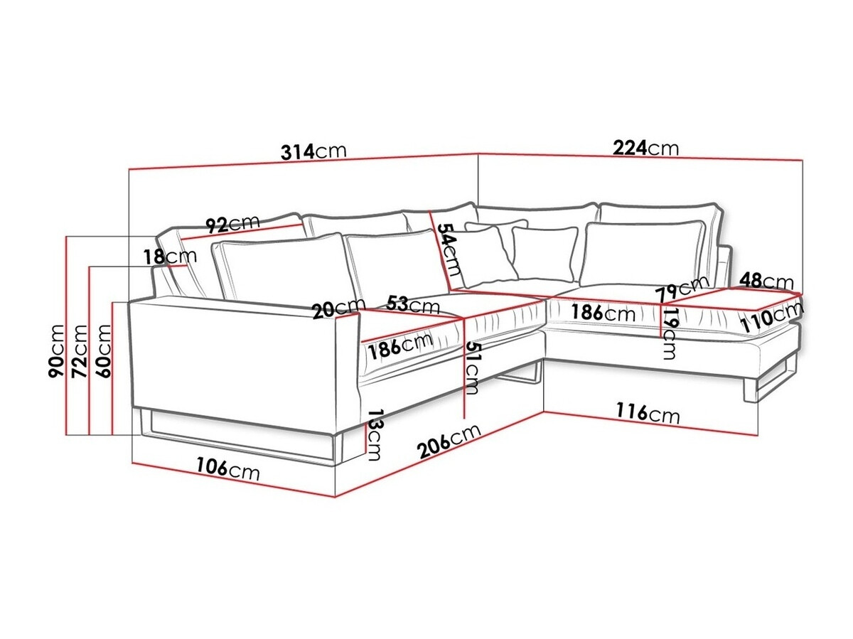 Hoekbank Kingsport 111 (Kronos 22)