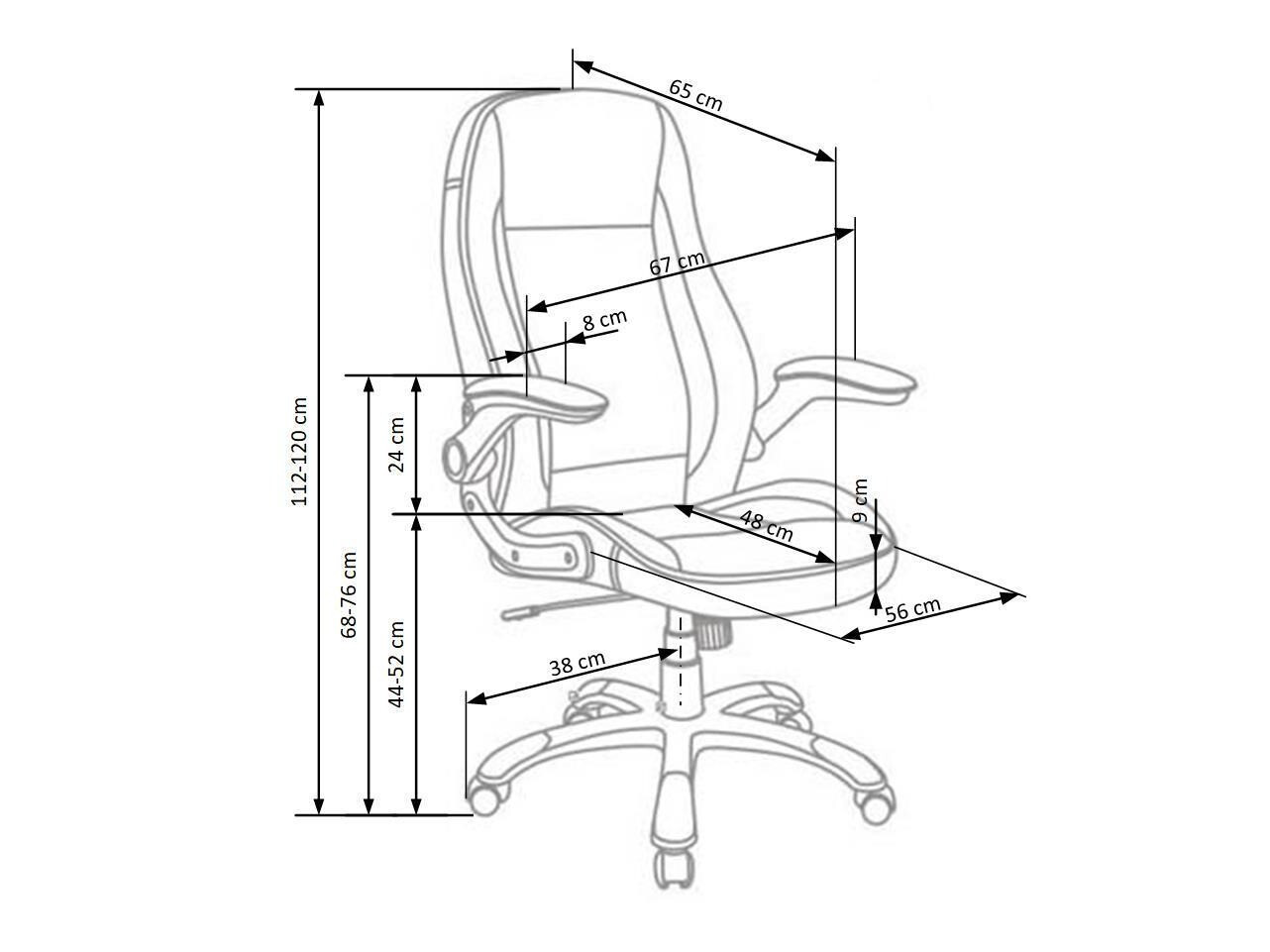 Bureaustoel Houston 569 (Wit + Zwart)