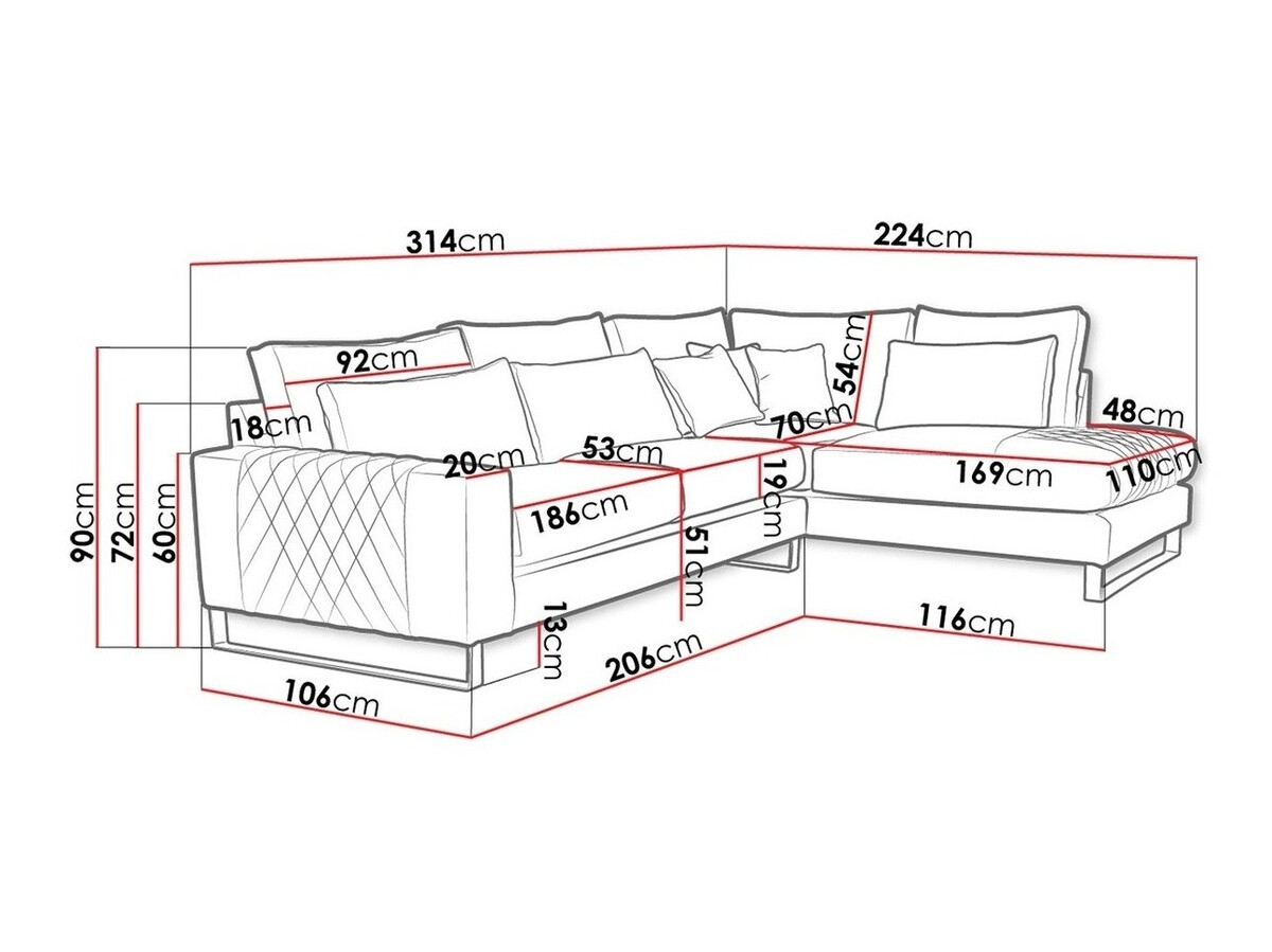 Hoekbank Kingsport 112 (Zaria 9)