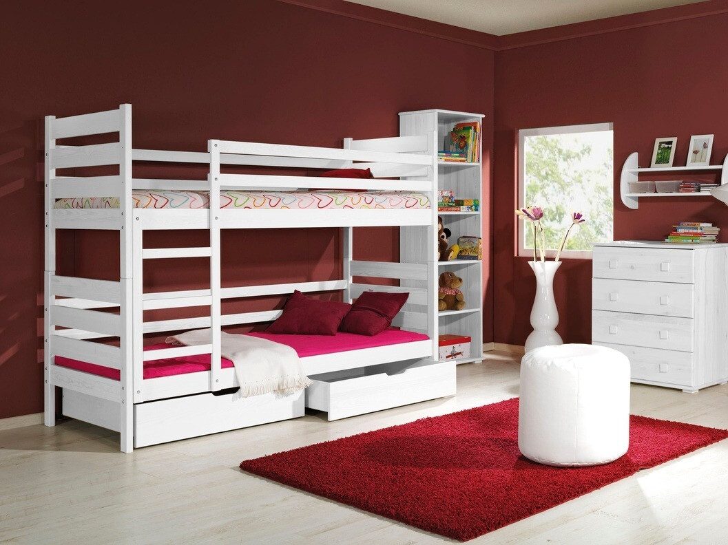 Stapelbed Ogden 100 (Wit)