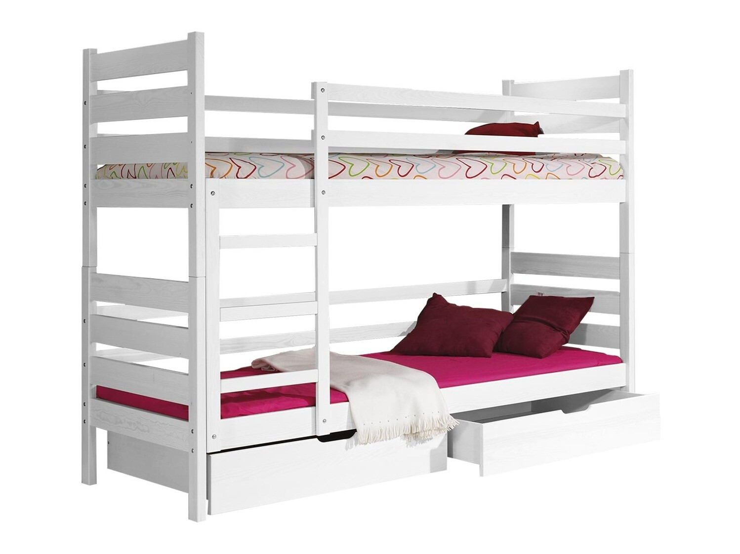 Stapelbed Ogden 100 (Wit)