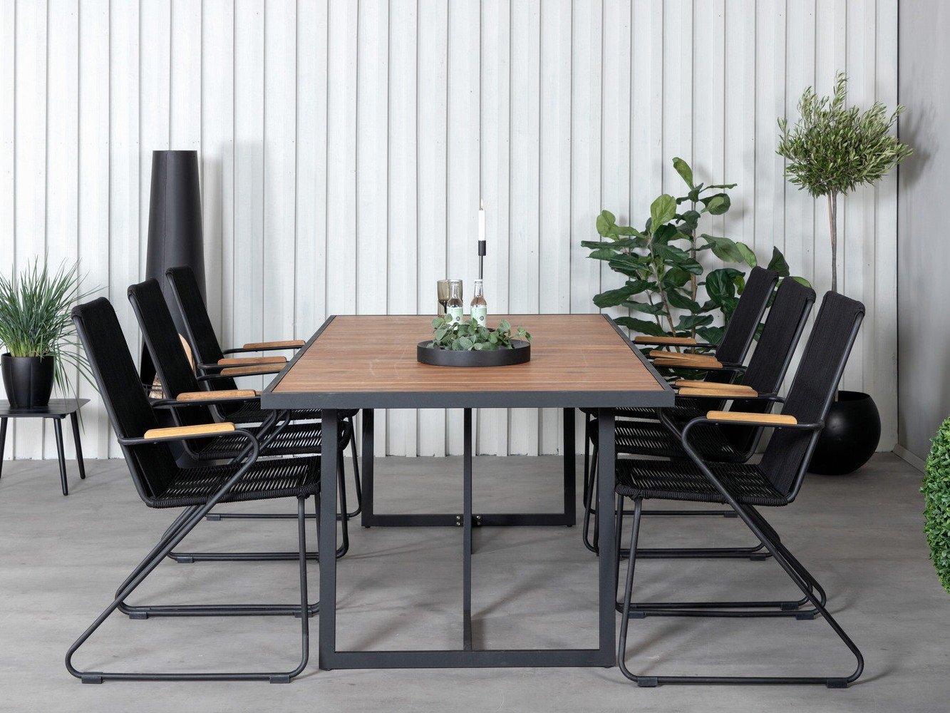 Tafel en stoelen set Dallas 2913