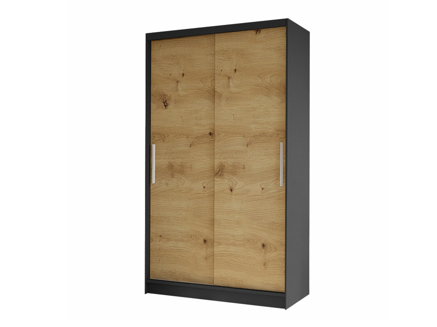 Kledingkast Closico Structor I (Zwart + Artisan eiken)
