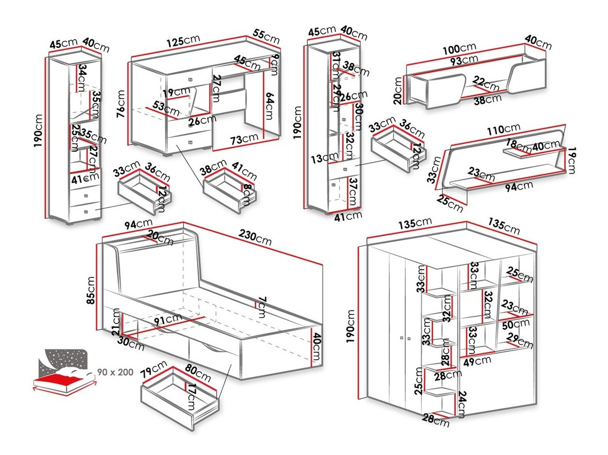 Meubelset Omaha M119