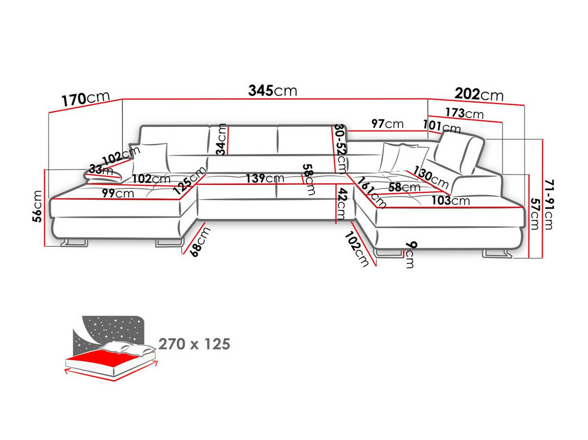 Hoekbank Comfivo 249 (Venus Velvet 2927 + Miu 2041)