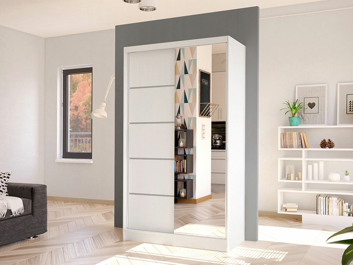 Kledingkast Closico Fractor III (Wit)