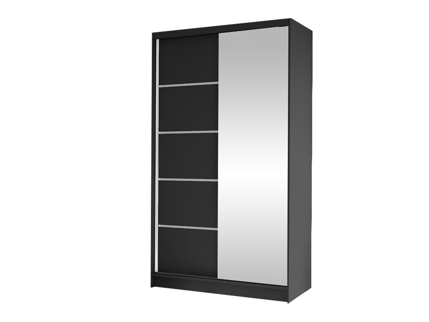 Kledingkast Closico Fractor III (Zwart)