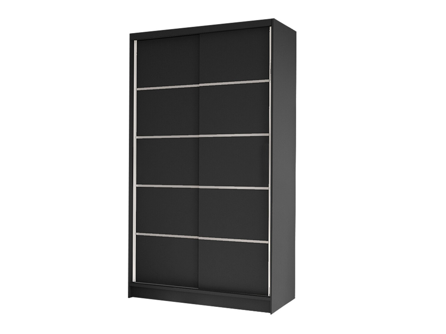 Kledingkast Closico Fractor IV (Zwart)