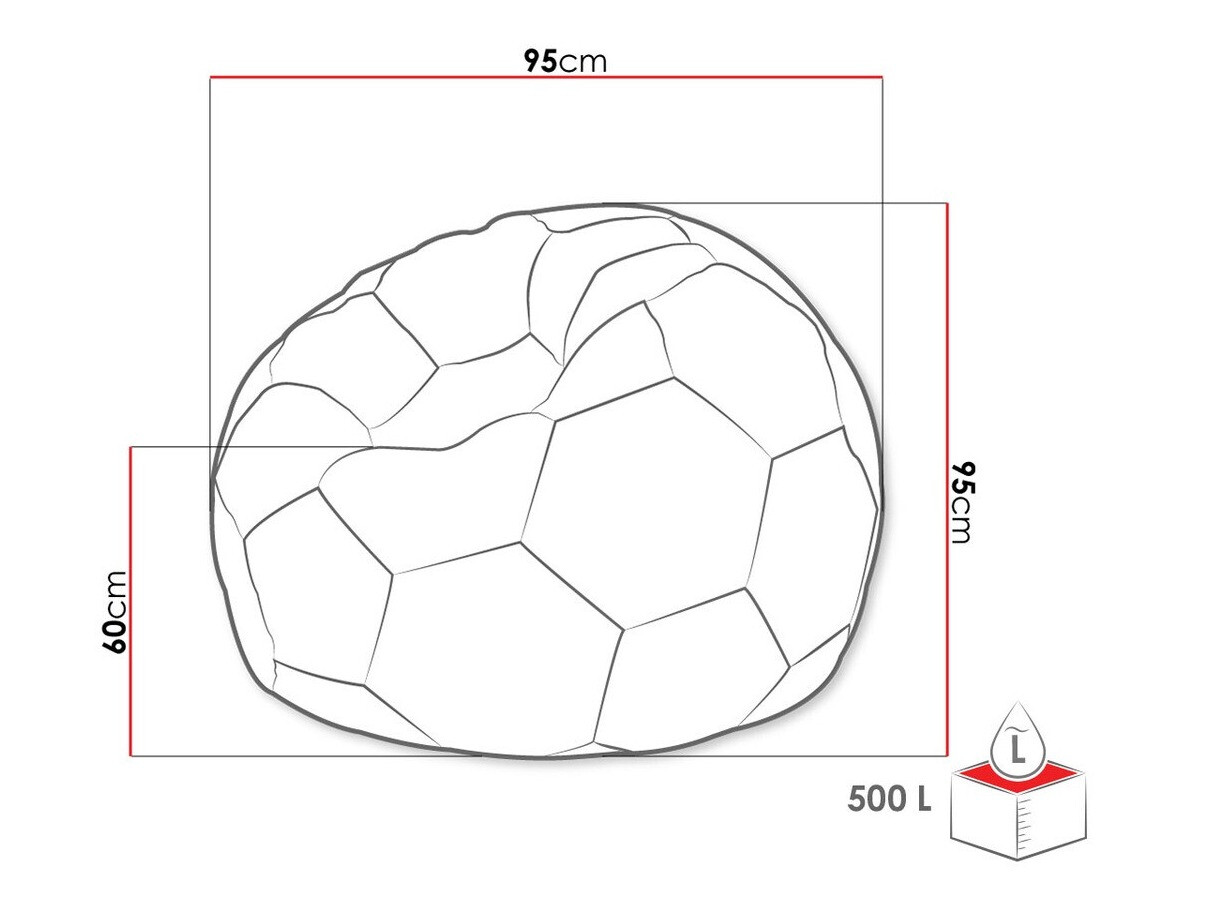 Zitzak Comfivo 287 (Blauw + Wit)