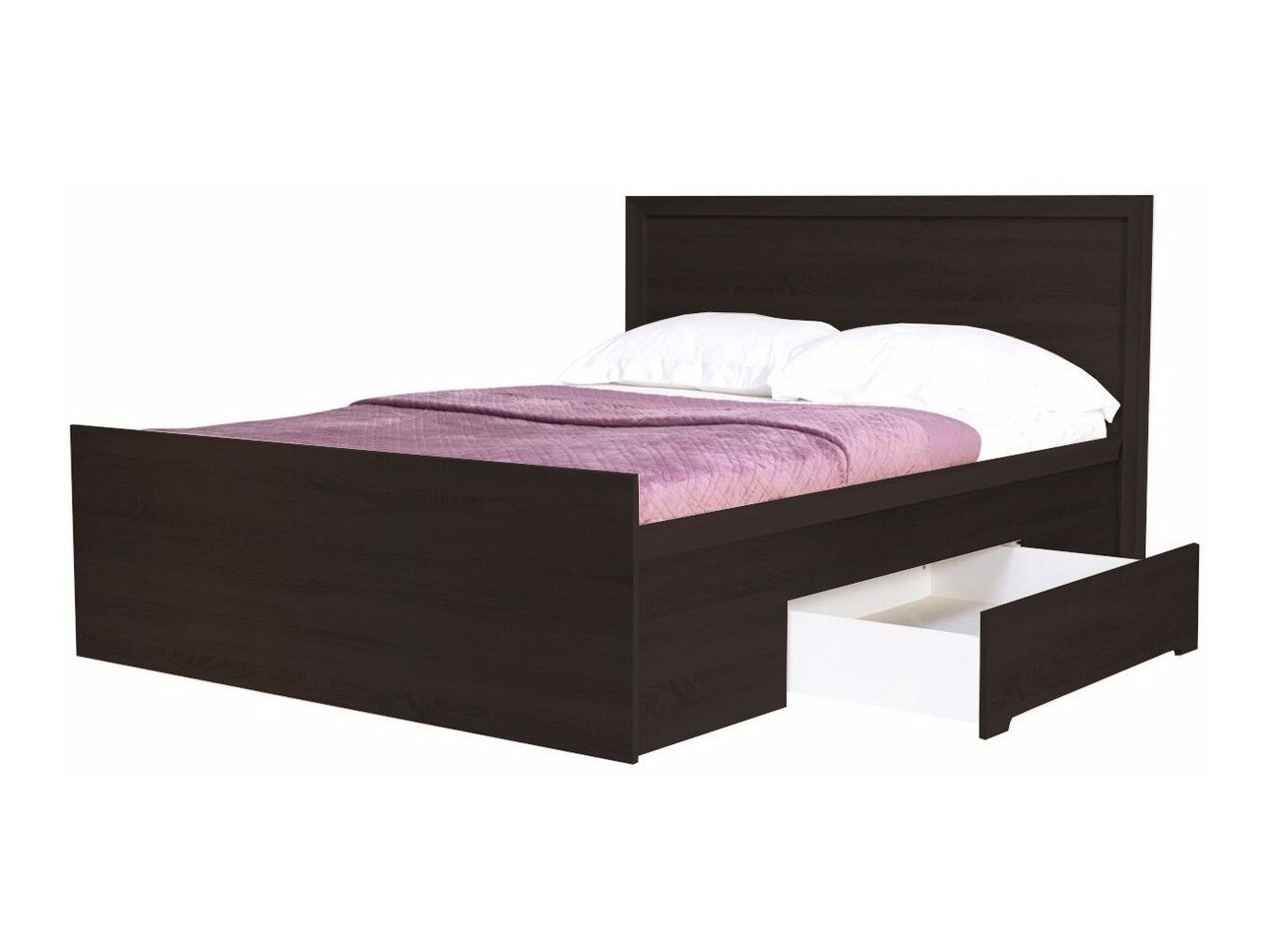 Bed Elialo 124 (Donker Sonoma eik)