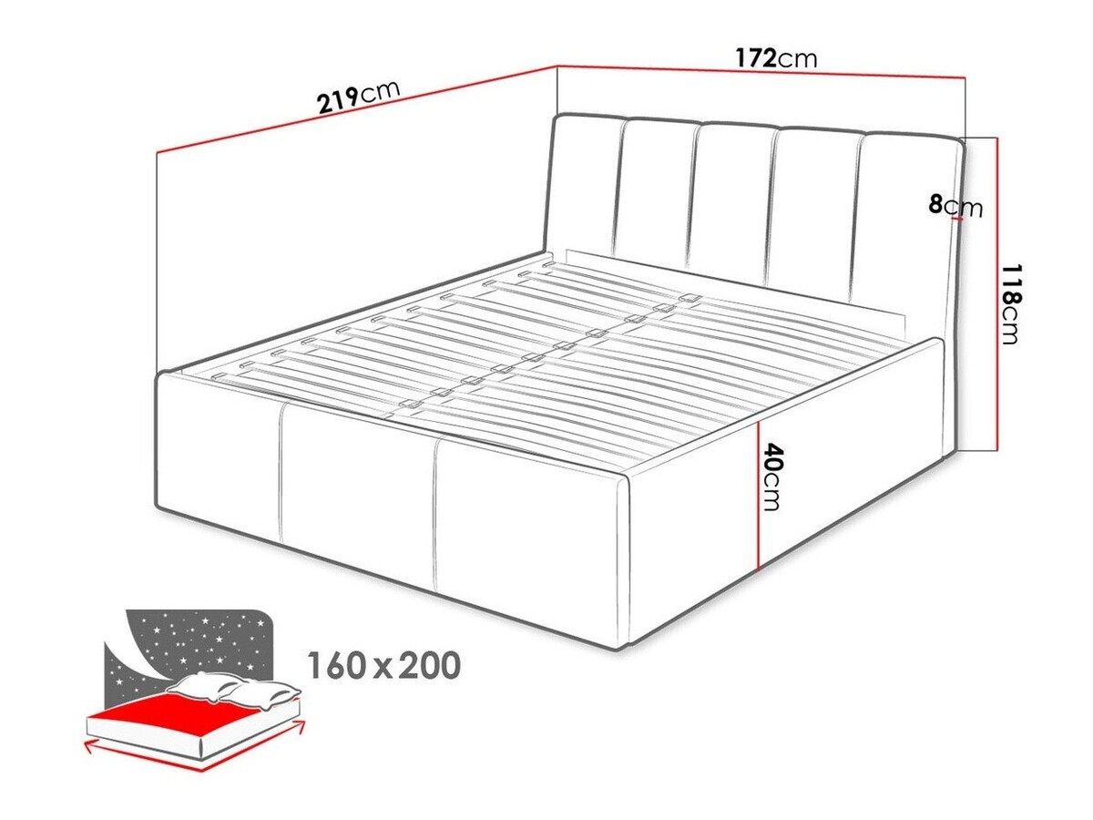Bed ComfiDream 167 (Fresh 01)
