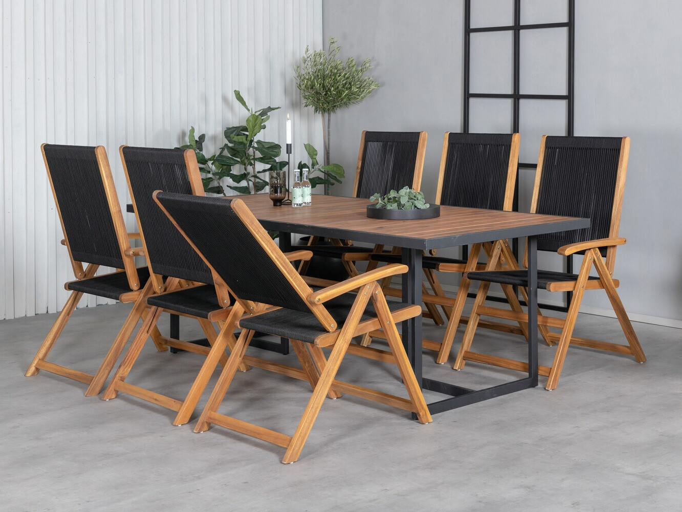 Tafel en stoelen set Dallas 2905