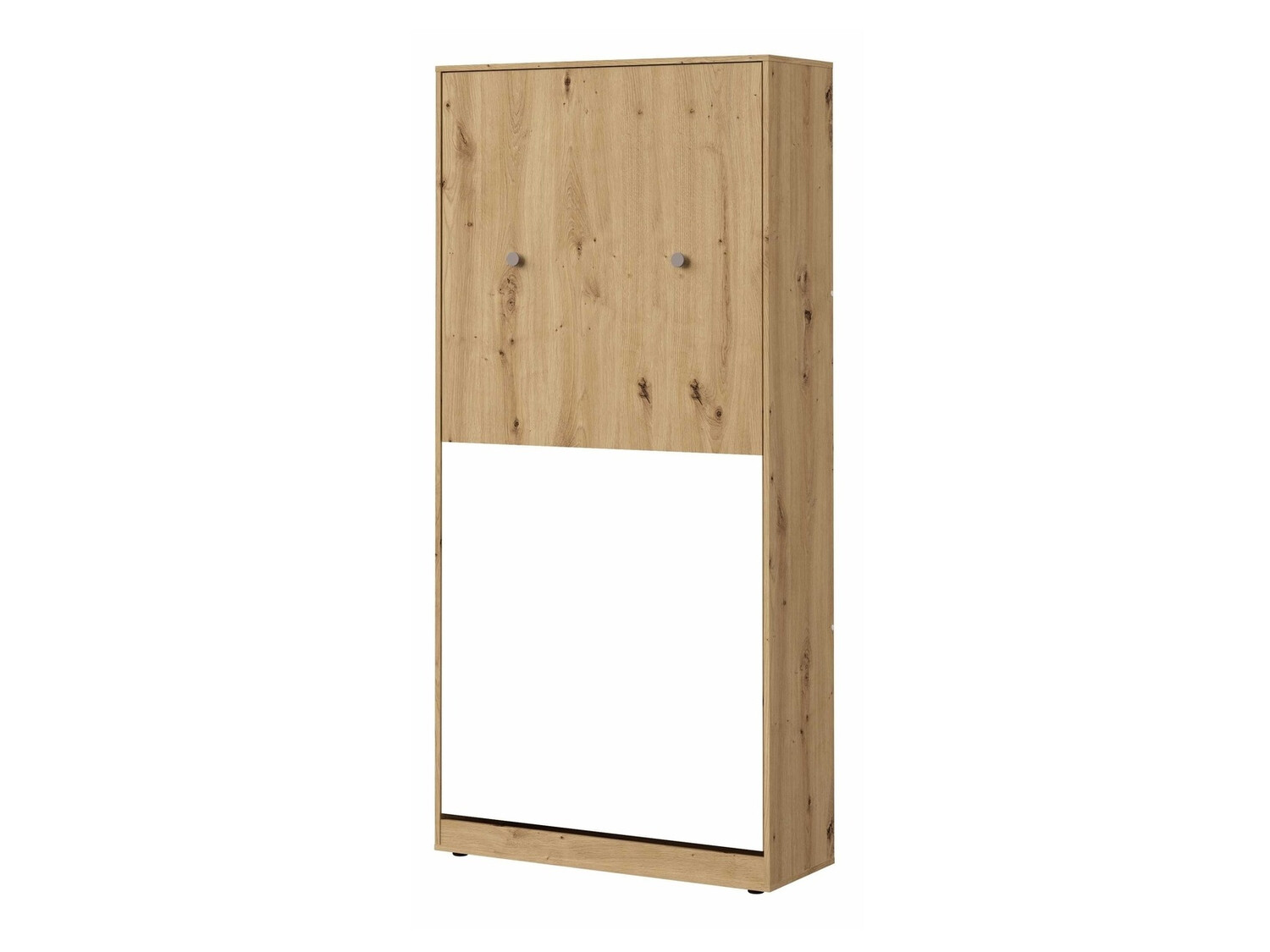 Muurbed Mirelbu 113 (Artisan eiken + Wit + Grijs)