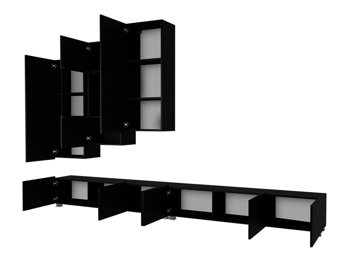 Woonkamerset Tivdalu 133 (Wit + Glanzend wit)