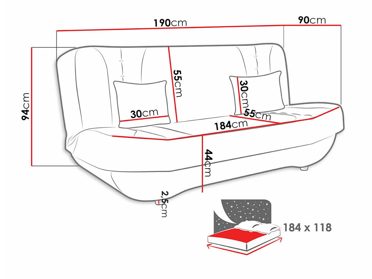 Slaapbank Comfivo 239 (Uttario Velvet 2971 + Uttario Velvet 2973)