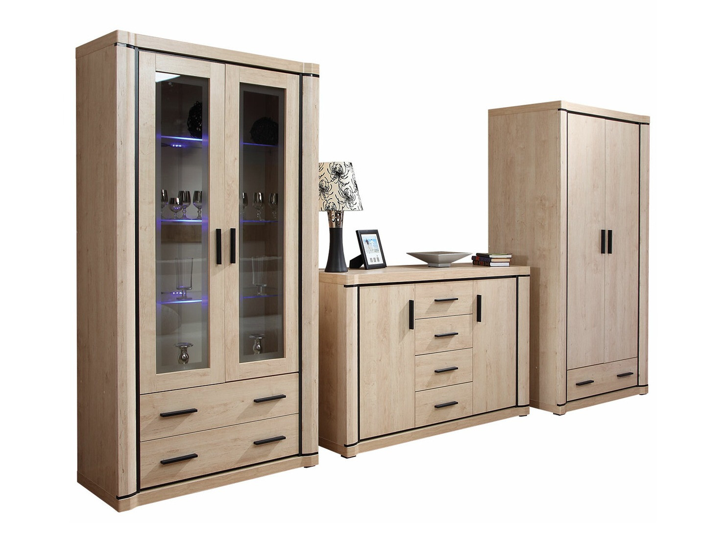 Woonkamerset Lorelie 125 (Sonoma eik)