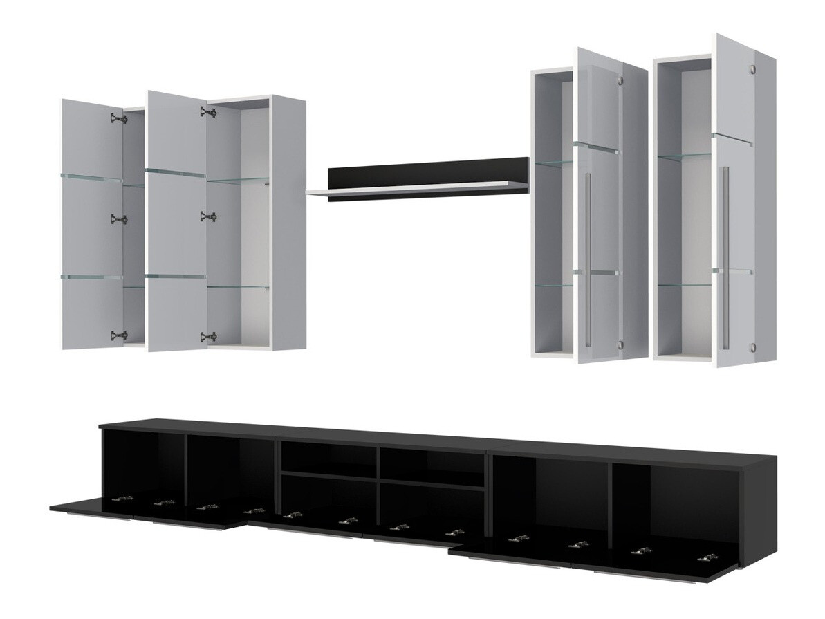 Woonkamerset Flos (Wit + Glanzend wit)