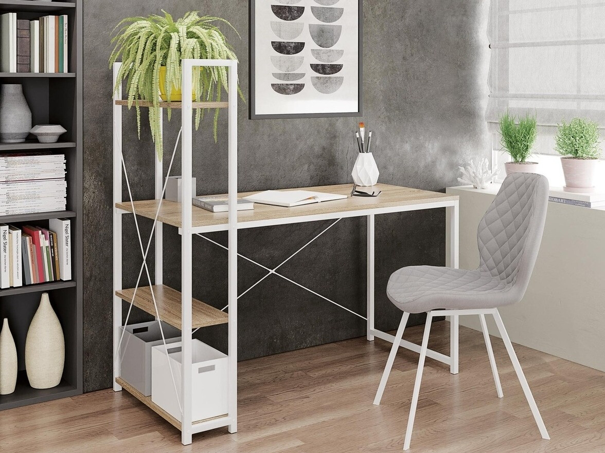 Bureau Houston 1888 (Sonoma eik + Wit)