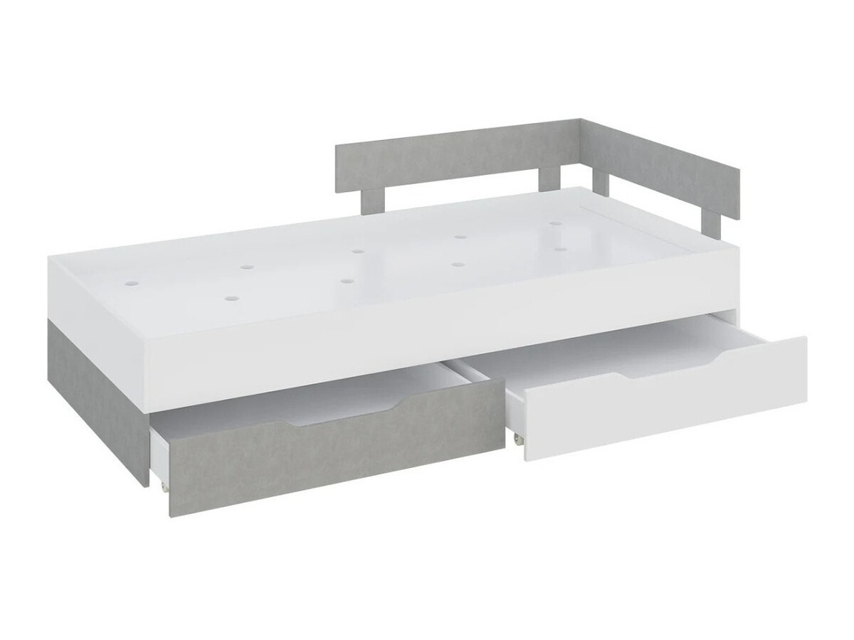 Bed Omaha J115 (Wit + Beton)