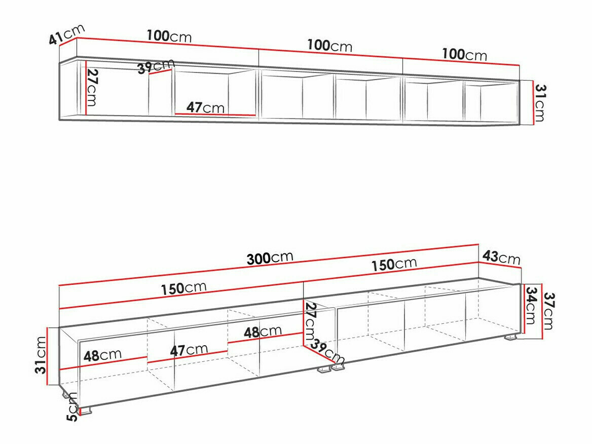 Woonkamerset Remus XXXIII (Zwart + Glanzend zwart + Artisan eiken)