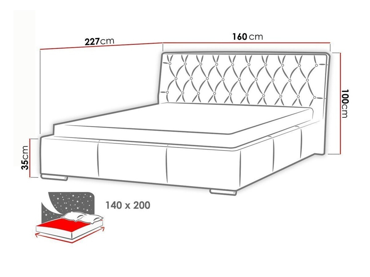 Bed Baltimore 100 (Soft 011)