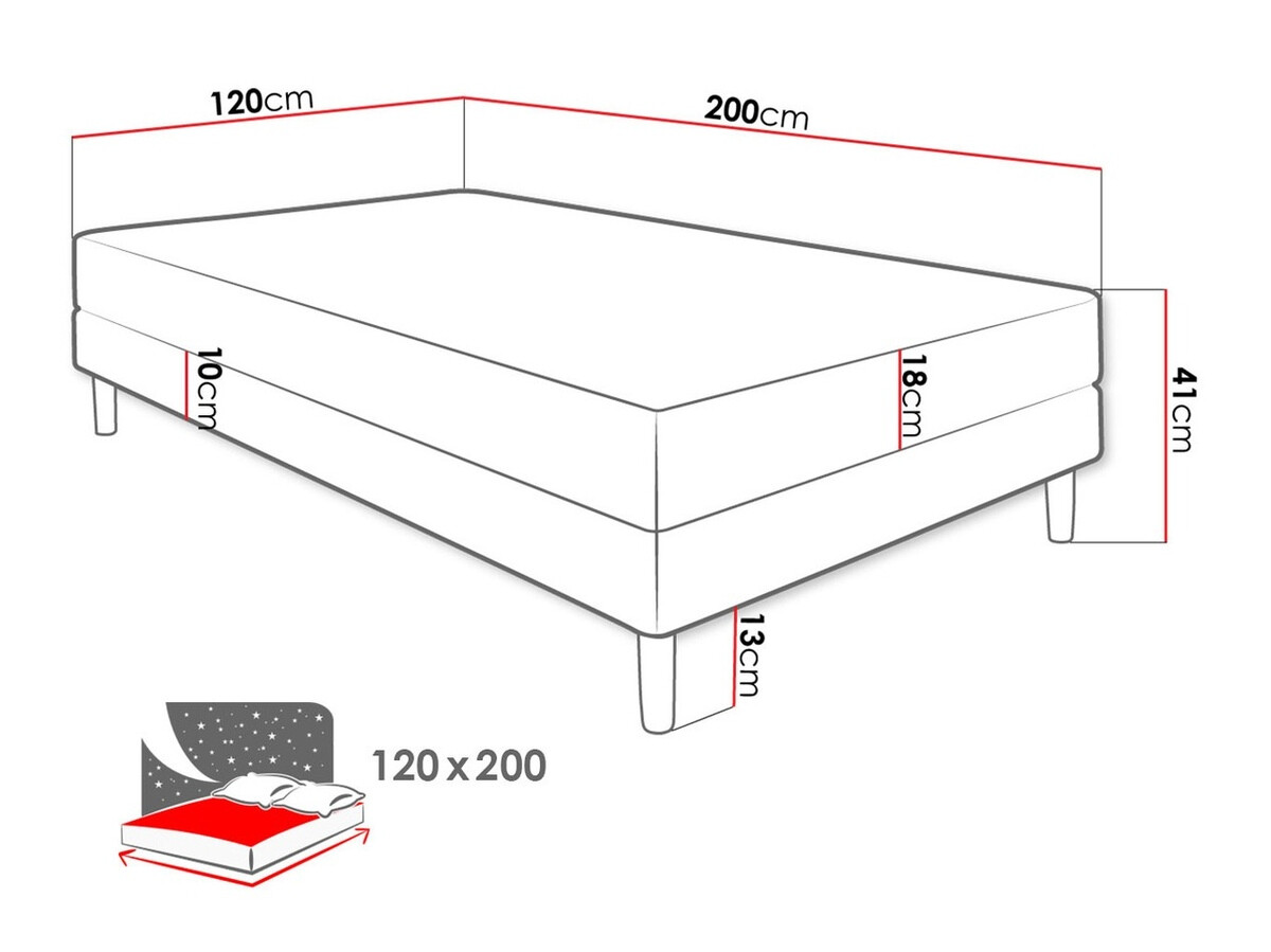 Bed Memphis 126 (Rico 23)