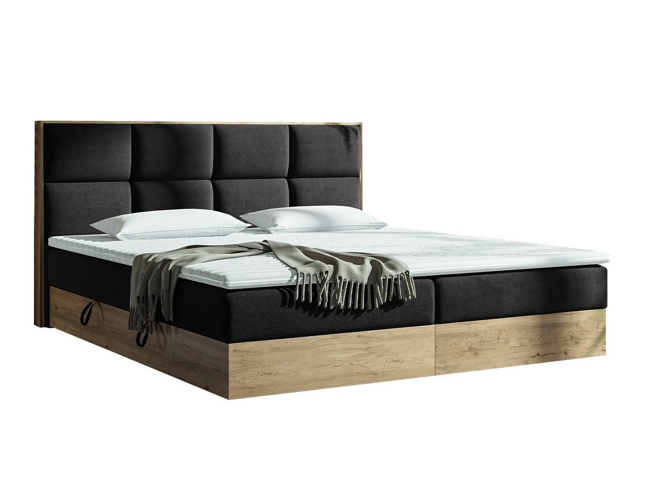 Boxspring ComfiDream 165 (Gouden eik + Soro 100)