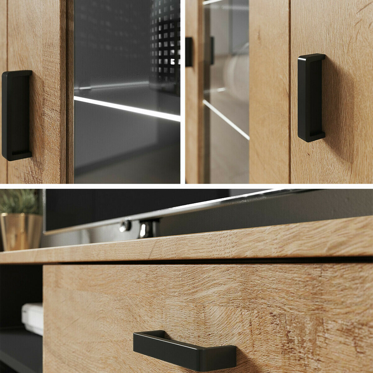 Woonkamerset Tornola 107 (Wit + Glanzend wit)