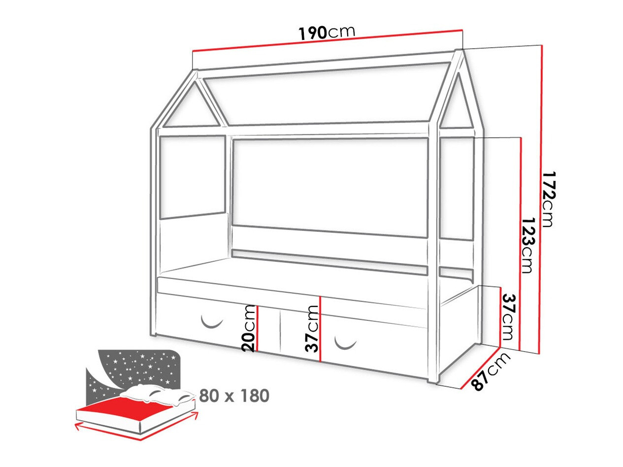 Bed Henderson 133 (Wit)