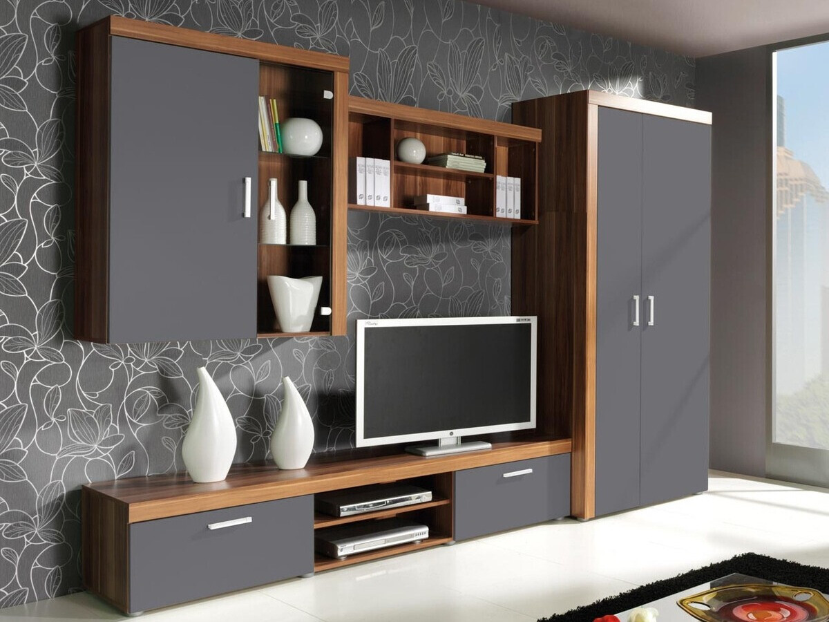 Woonkamerset Cormiru 107 (Pruim + grafiet)