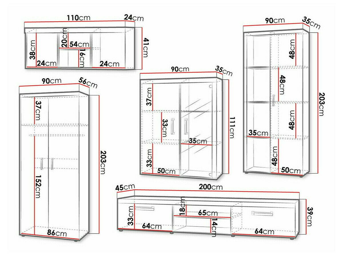 Woonkamerset Cormiru 108 (Pruim + grafiet)