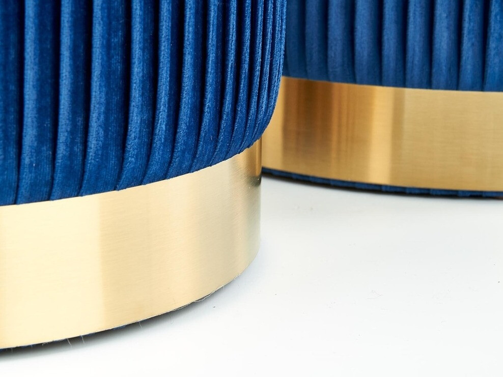 Set poefs Houston 1153 (Donkerblauw)