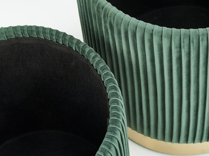 Set poefs Houston 1153 (Donkergroen)