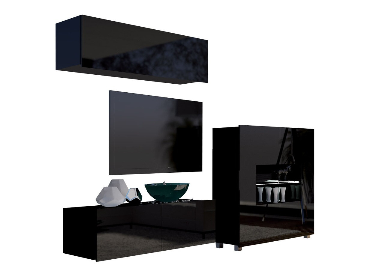 Woonkamerset Tivdalu 113 (Zwart)