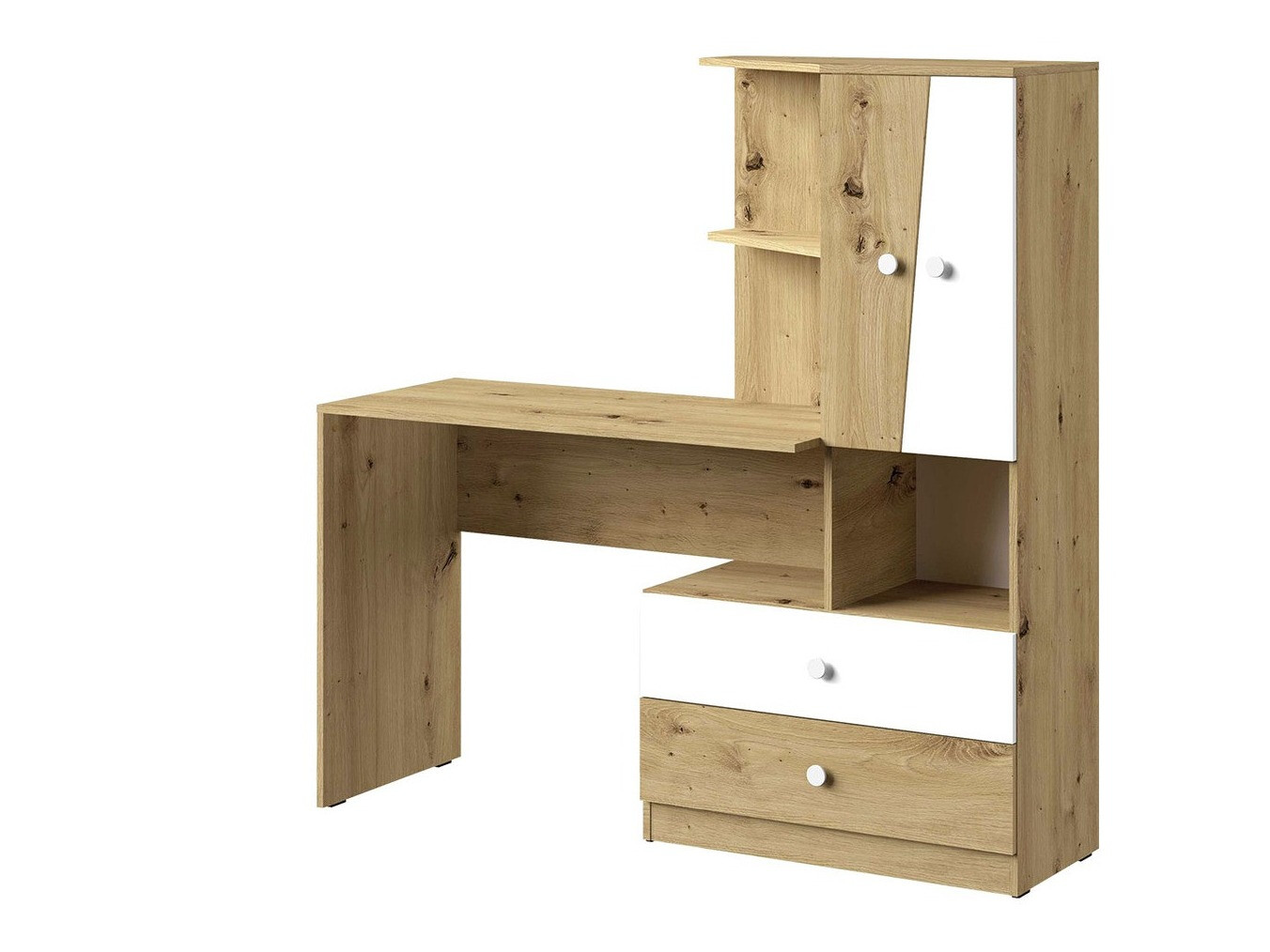 Bureau Almira 110 (Artisan eiken + Wit)