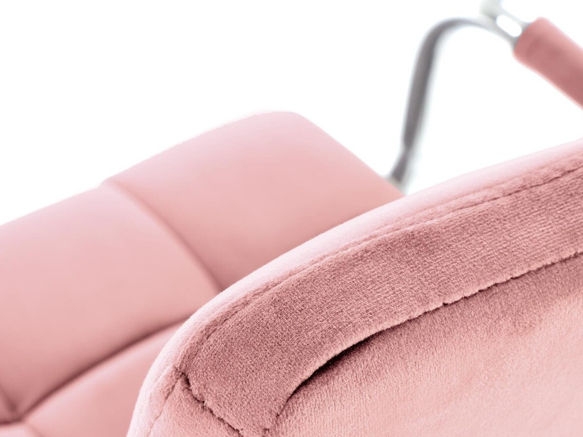 Bureaustoel Houston 1198 (Lichtroze + Zilver)