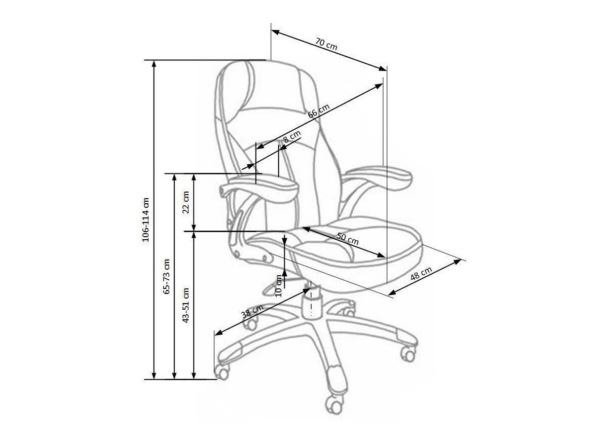 Bureaustoel Houston 187 (Bruin)