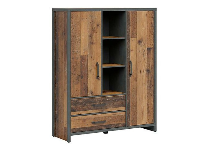 Boekenkast Belsera 107 (Bruin + Matera grijs)