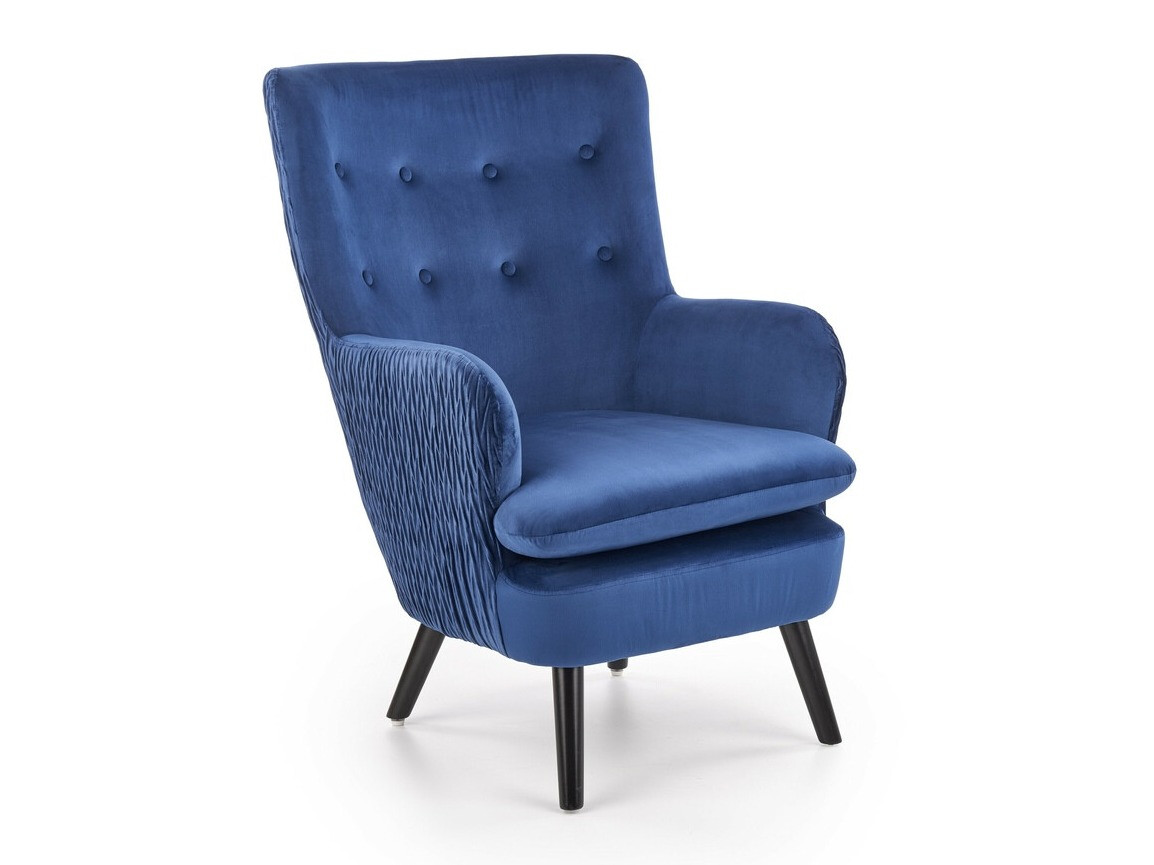 Fauteuil Houston 838 (Donkerblauw + Zwart)