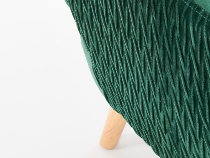 Fauteuil Houston 838 (Donkergroen + Licht hout)