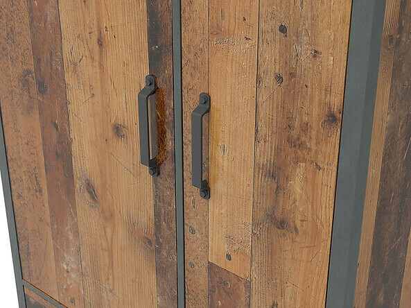 Kledingkast Belsera 110 (Bruin + Matera grijs)