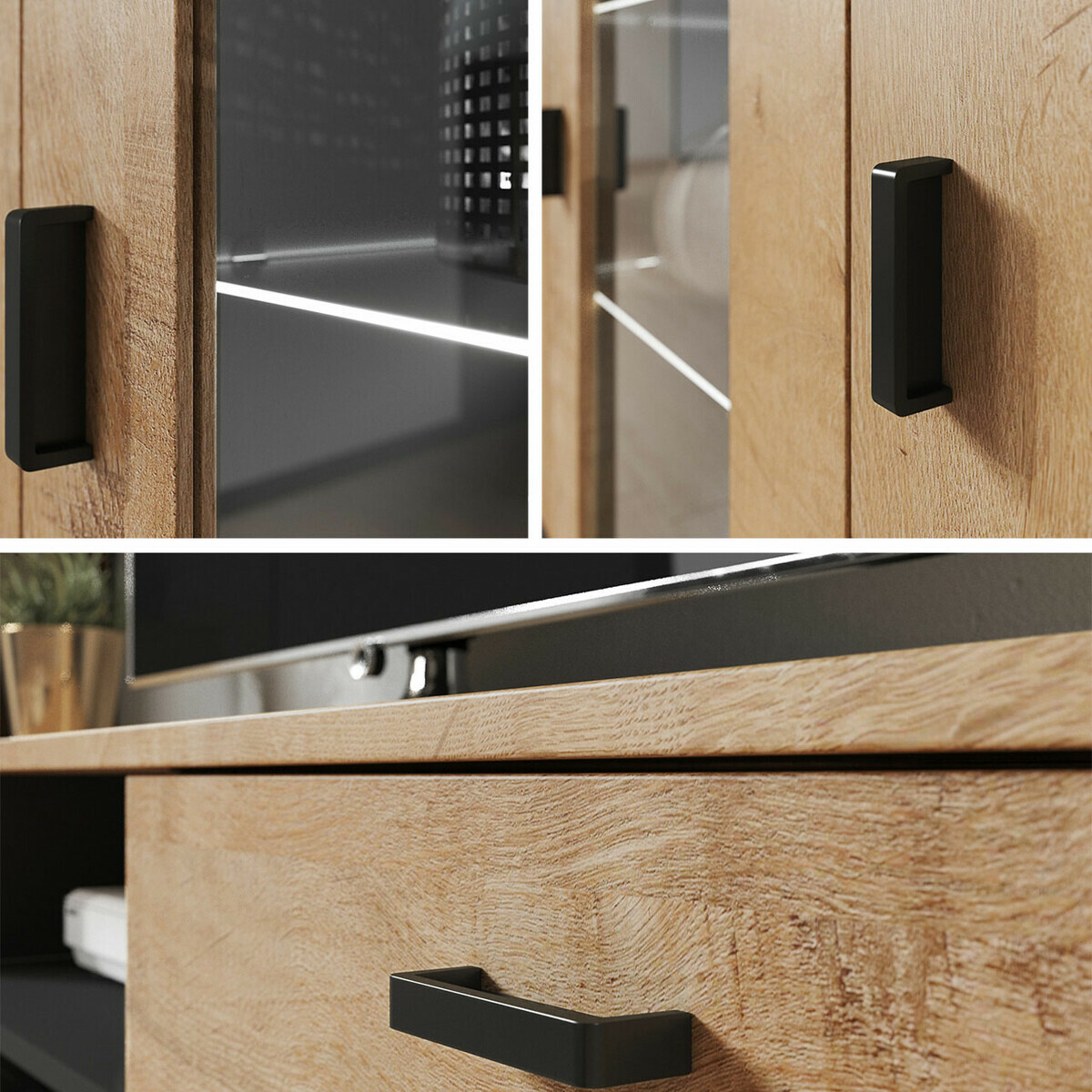 Woonkamerset Tornola 110 (Wit + Glanzend wit)